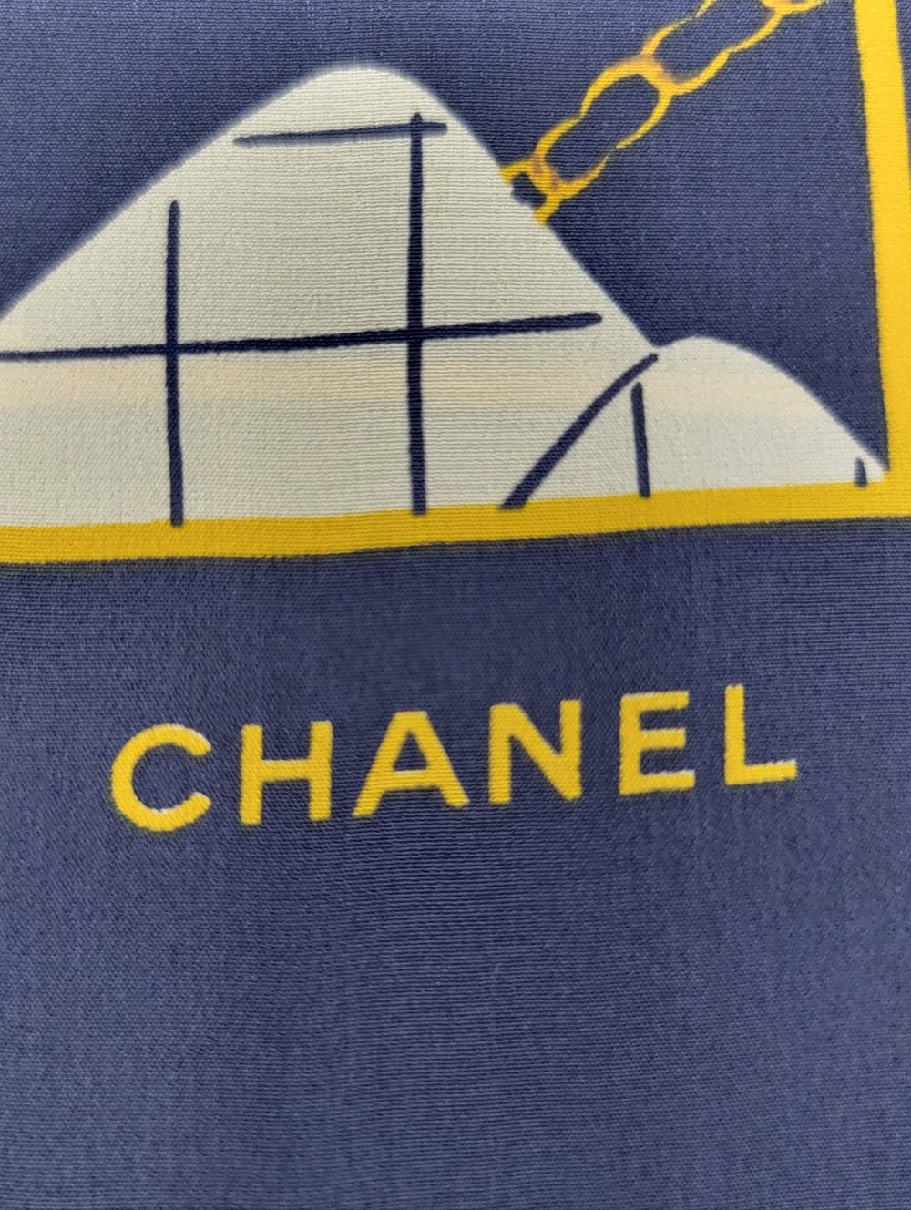 CHANEL Mademossile Print 100% Silk Scarf - Picture 4 of 9